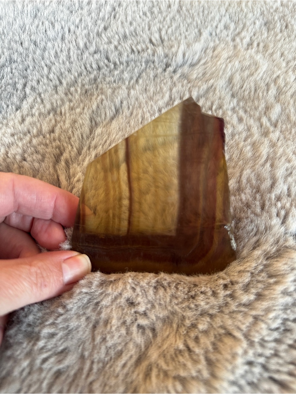 Natural Chocolate Agate Crystal Slab